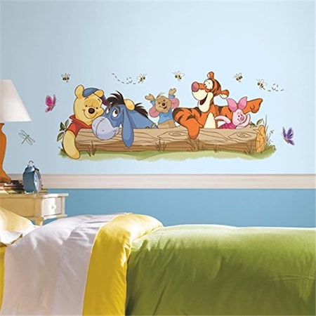 Room Mates RMK2553GM Winnie The Pooh Outdoor Fun Peel And Stick Giant Wall Decals